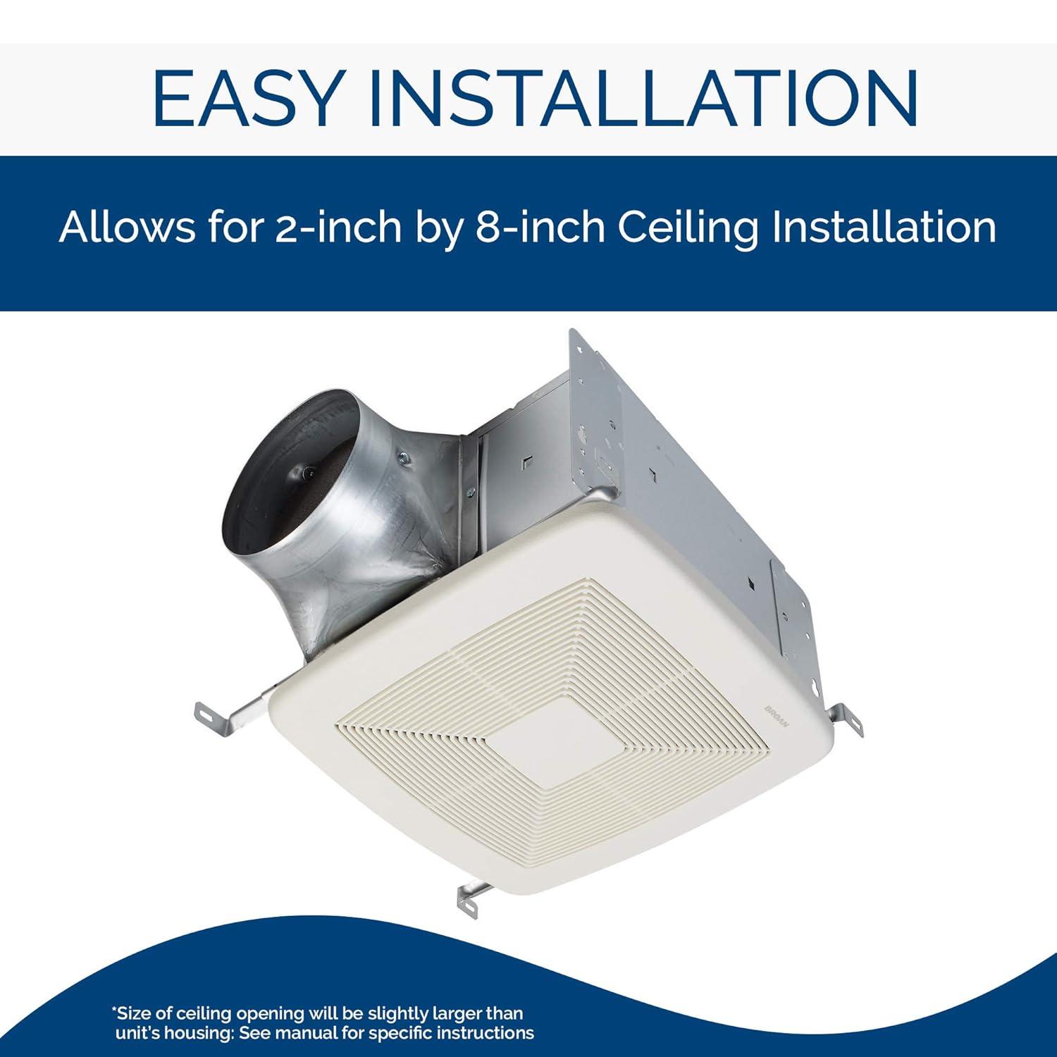 Broan NuTone 150 CFM Energy Star Certified Bathroom Fan QTXE110150DC