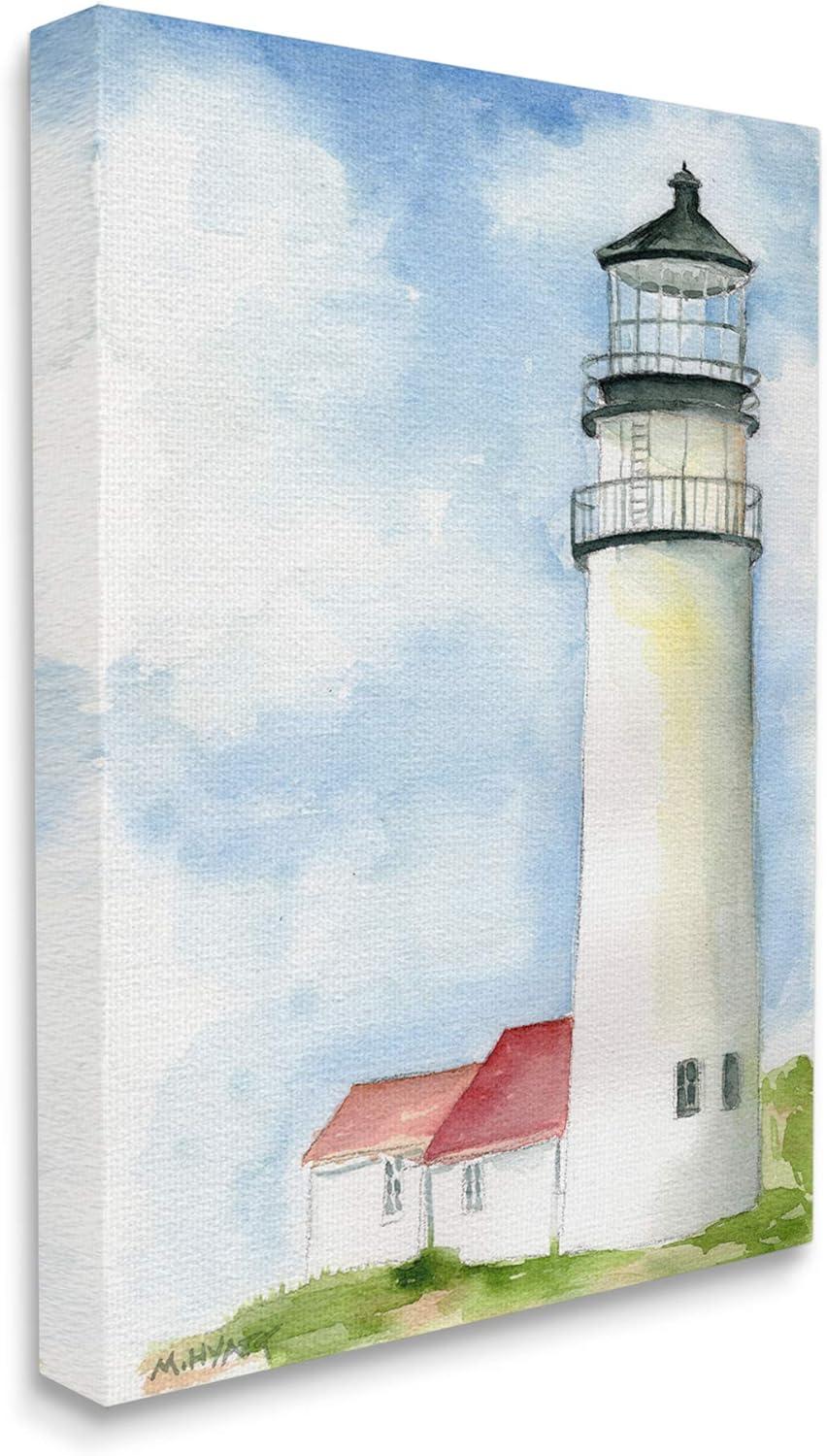 Stupell Industries Highland Lighthouse Nautical Coast Architecture Canvas Wall Art, 24 x 30, Design by Melissa Hyatt LLC