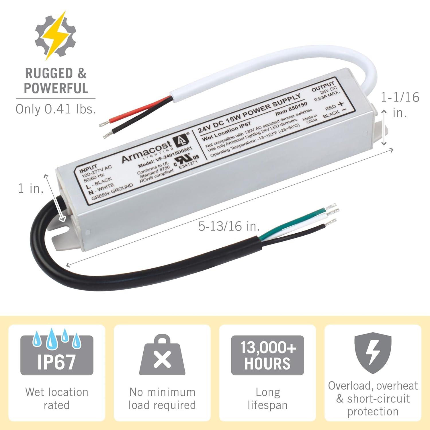 Standard Indoor/Outdoor LED Driver 24V DC, Electronic Transformer