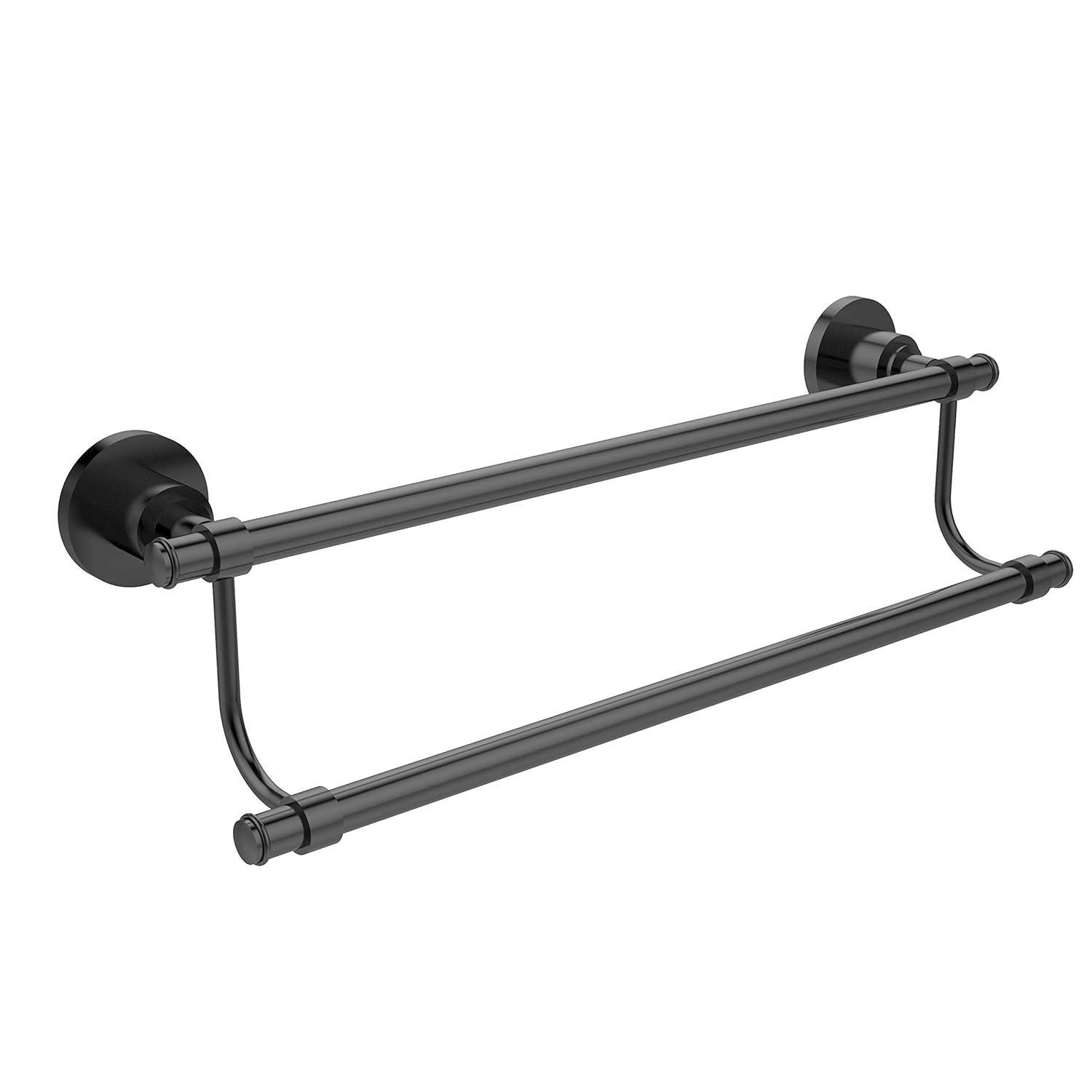 Satin Chrome 36-Inch Double Wall Mounted Towel Bar