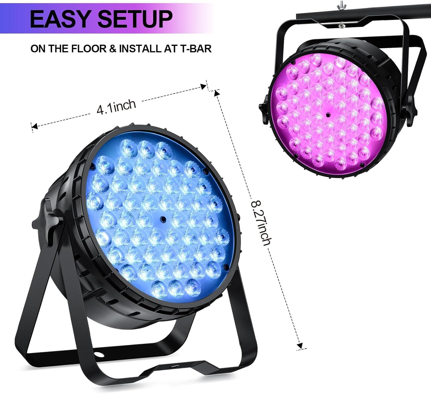 54x3W RGB LED Black Stage Strobe Lights