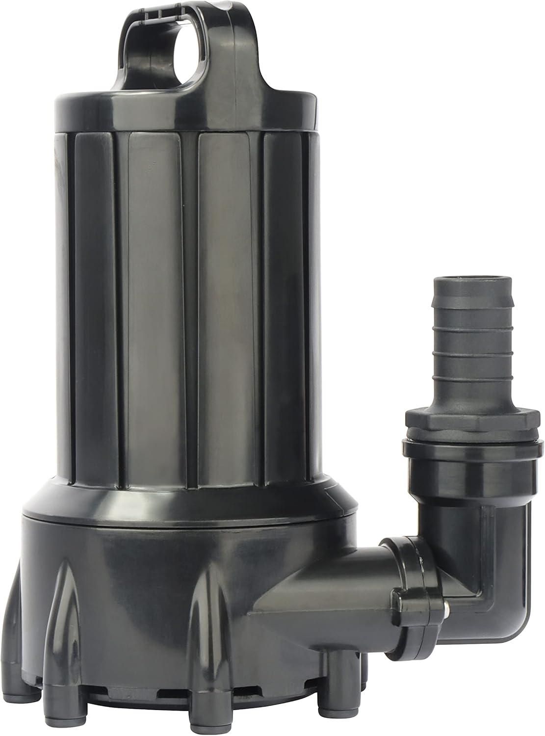 Large Black Submersible Pond Pump with Ceramic Impeller