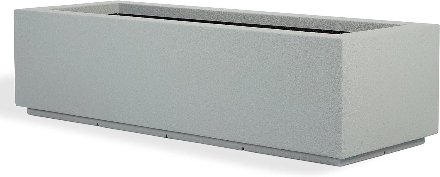 Extra Large Concrete Gray Rectangular Outdoor Planter