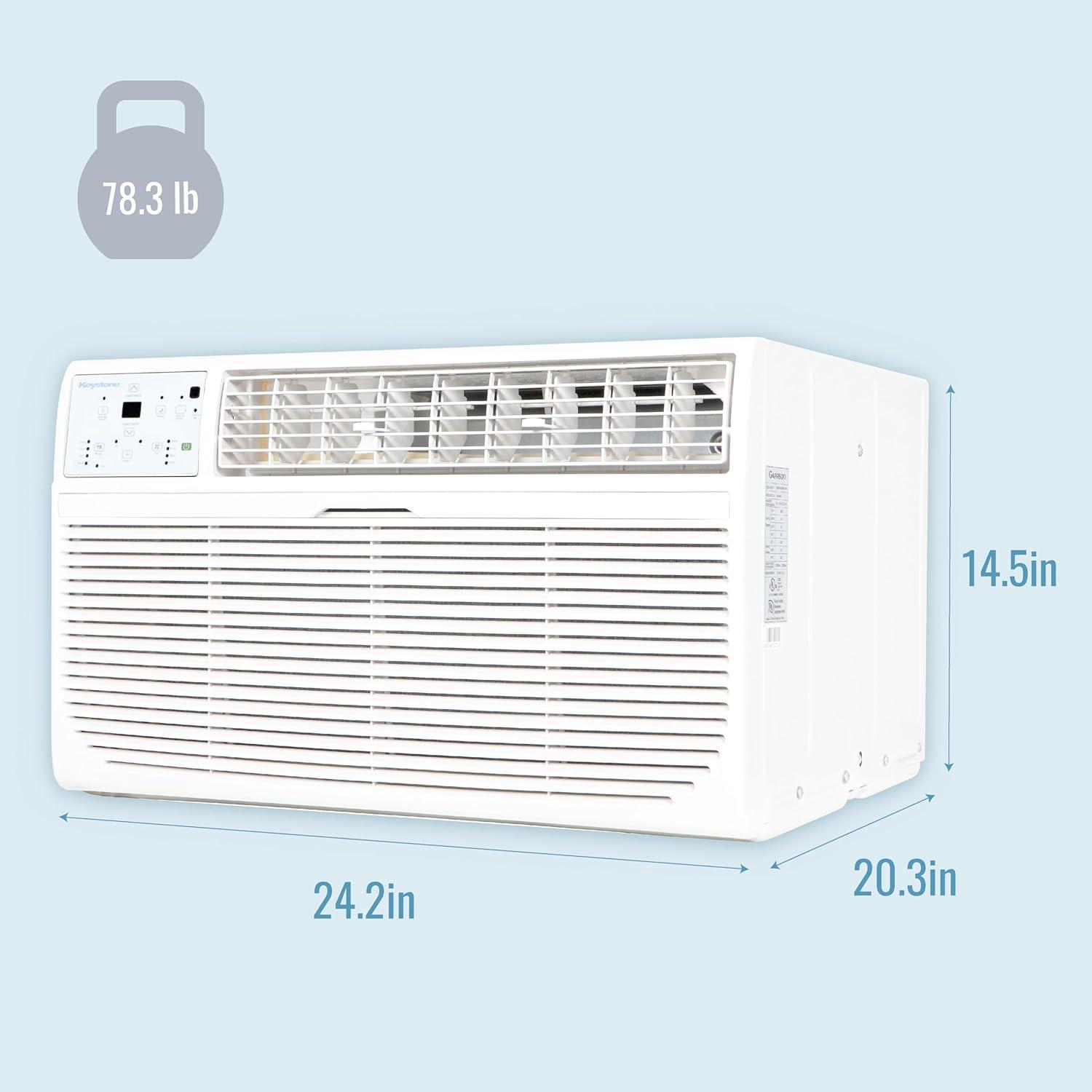 12,000 BTU 230V Through-the-Wall Air Conditioner with 10,600 BTU Supplemental Heat Capability