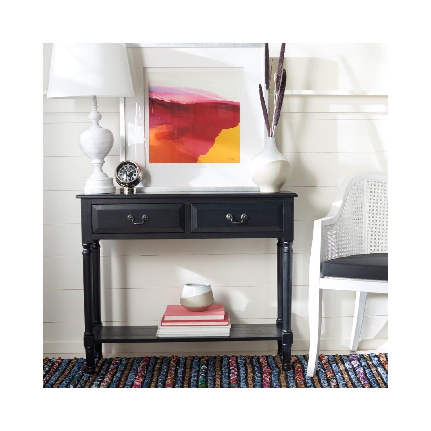 Primrose 2 Drawer Console Table - Distressed White - Safavieh