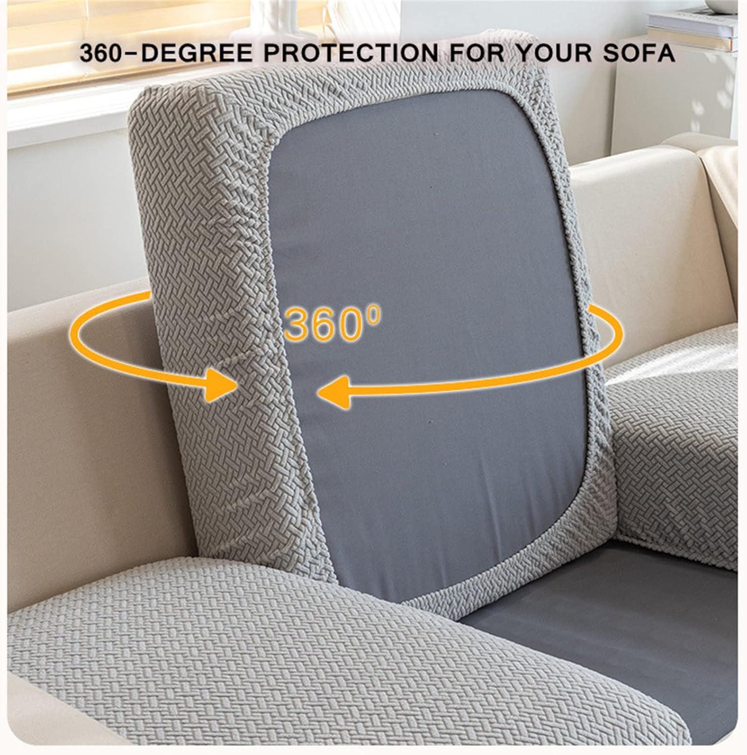 Magic Sofa Covers,Sofa Hero Covers,2024 New Wear-Resistant Universal Sofa Covers Washable Stretch Cushion Couch Covers for Sectional Sofa, (Sea Blue, Large Triple Seat Cover)