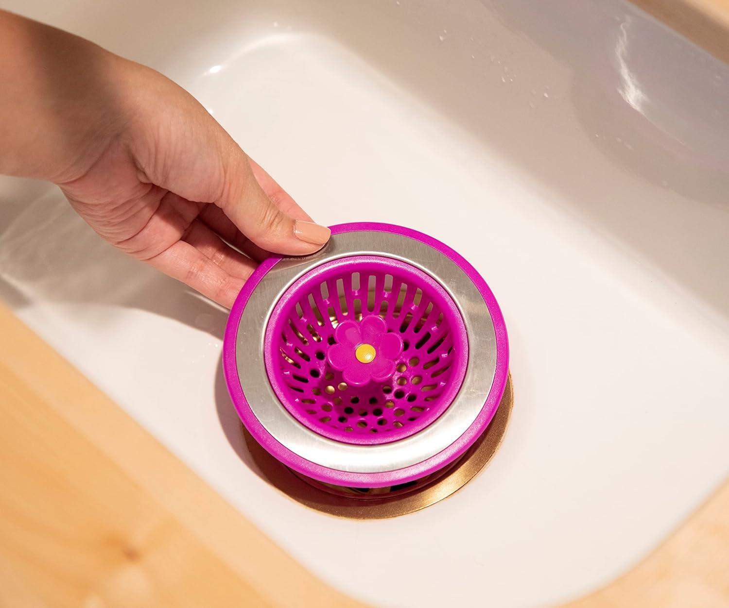Joie Bloom Assorted Plastic/Stainless Steel Sink Strainer