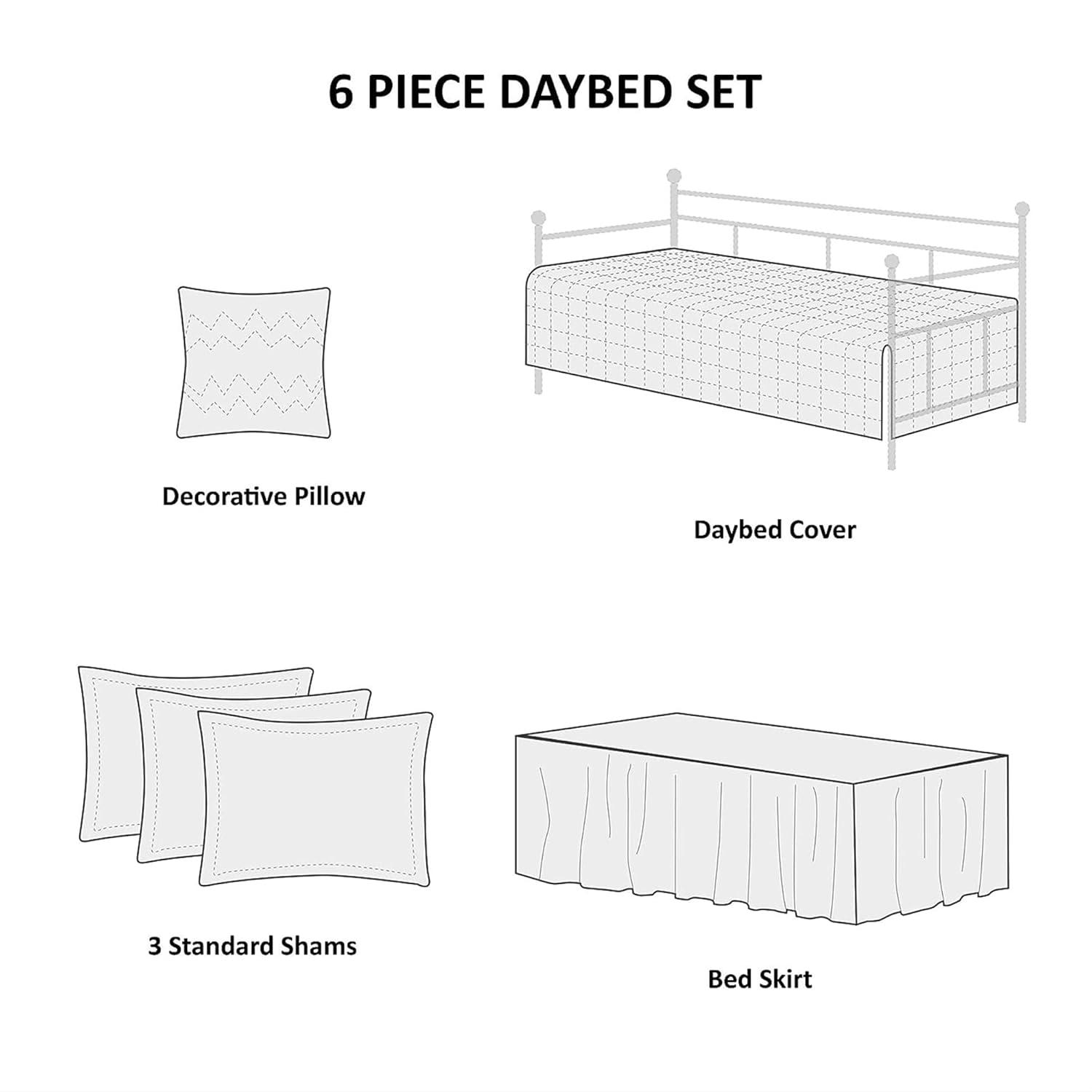 Home Soft Things 6 Piece Bennington Daybed Cover Set