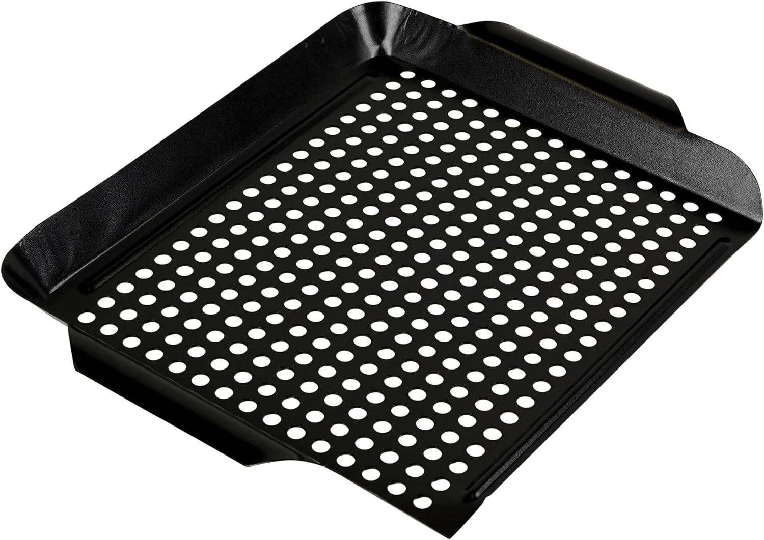 Black Non-Stick Deep Grill Topper with Handles