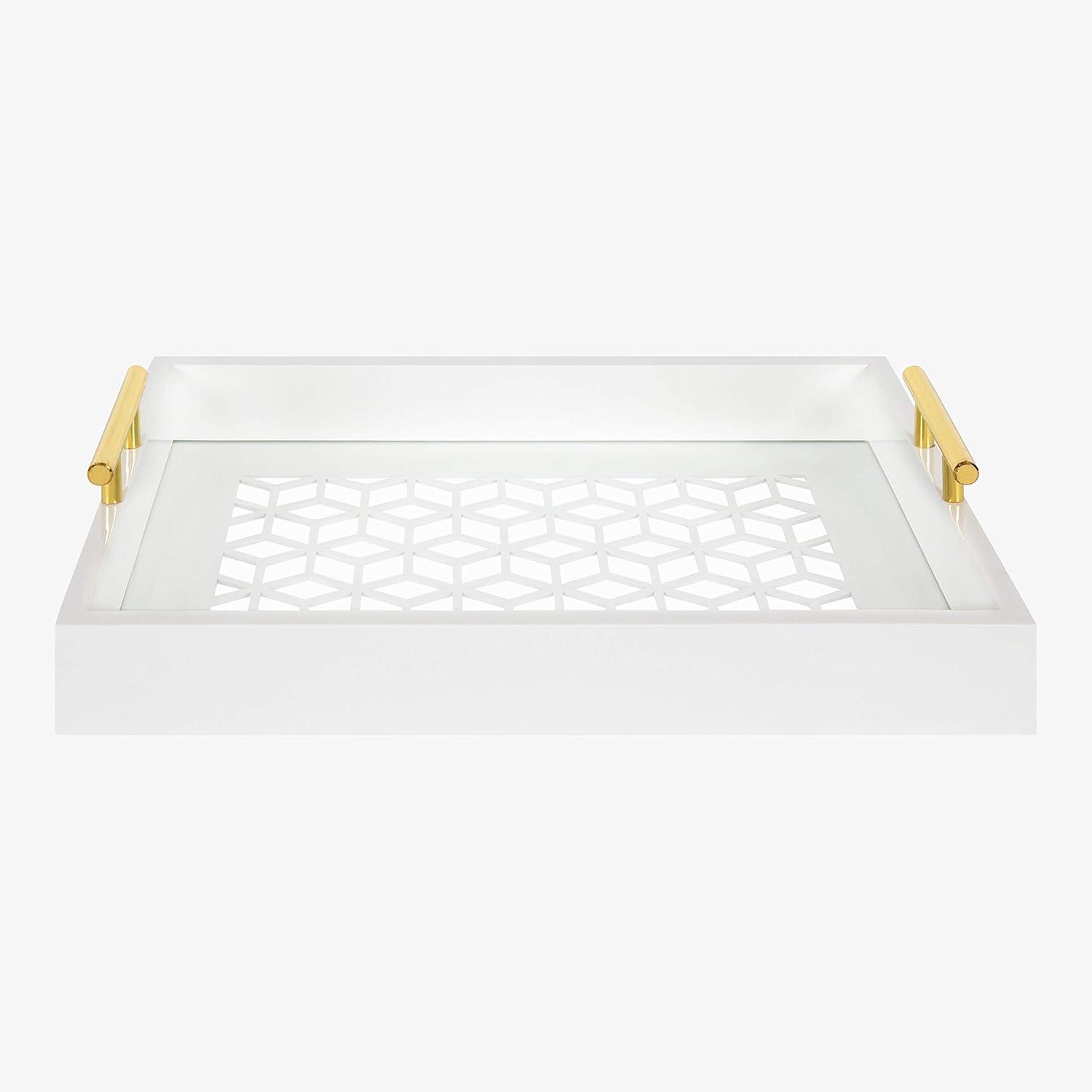 Kate and Laurel Caspen Rectangle Decorative Tray