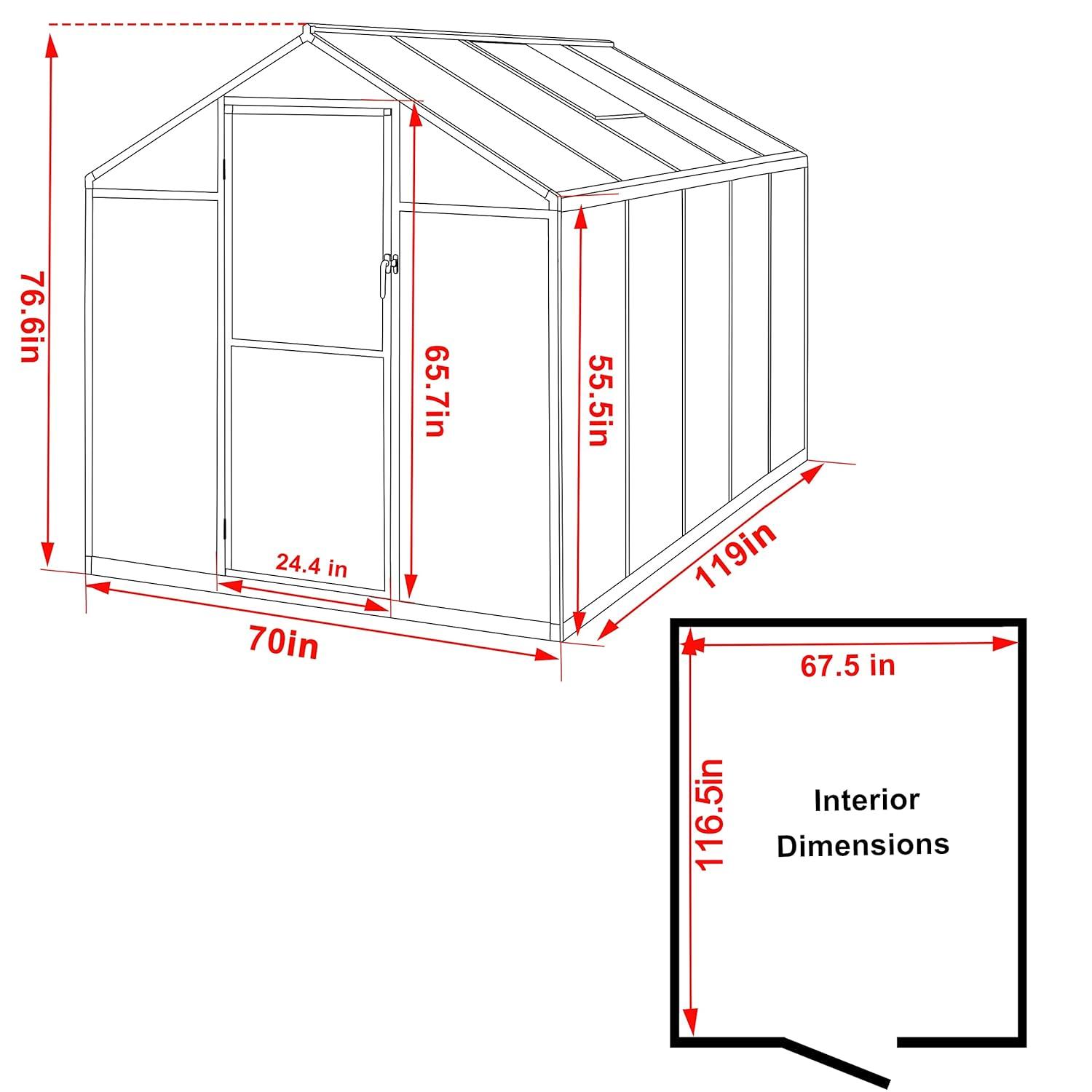 Greenhouse Multiple Sizes