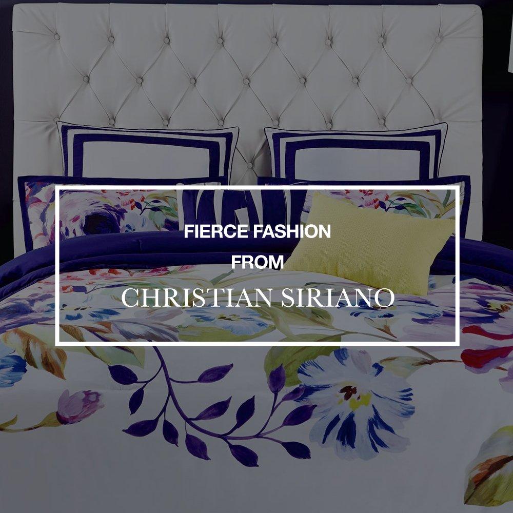 Christian Siriano Christian Siriano NY® Dahlia Duvet Cover Set – Bold Floral Print & Vibrant Color