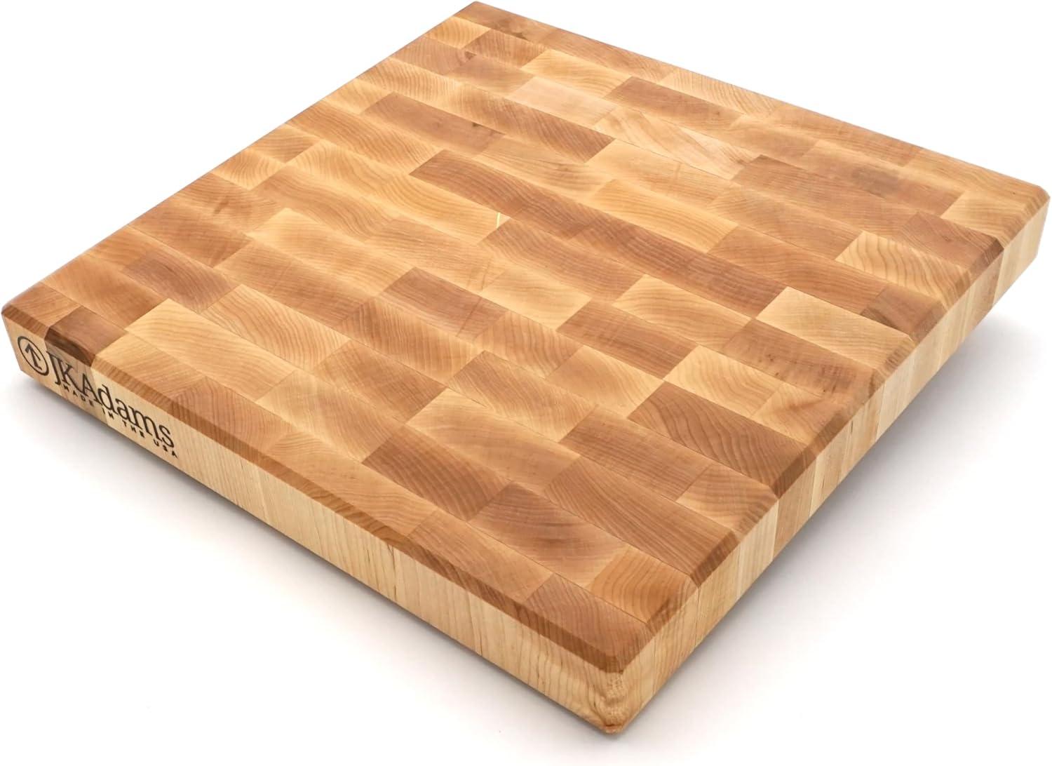 Maple End Grain 16" x 16" Butcher Block Cutting Board