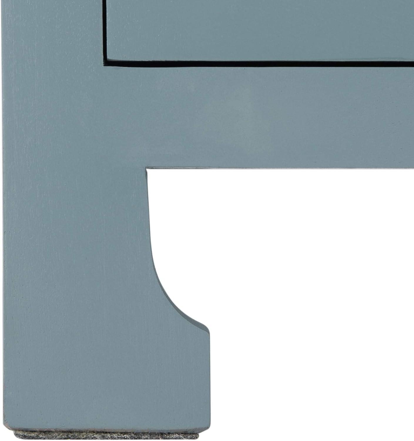 Dave 1 Drawer 1 Door Nightstand - Blue Grey/Natural - Safavieh.