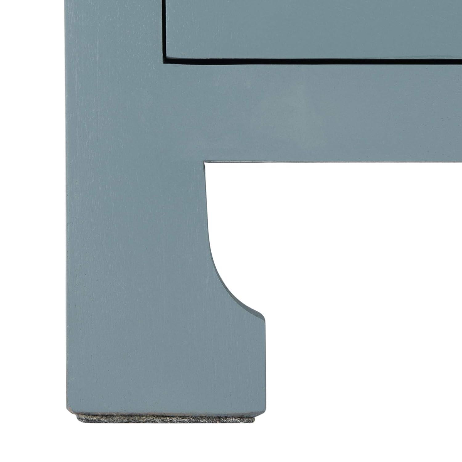 Dave 1 Drawer 1 Door Nightstand - Blue Grey/Natural - Safavieh.