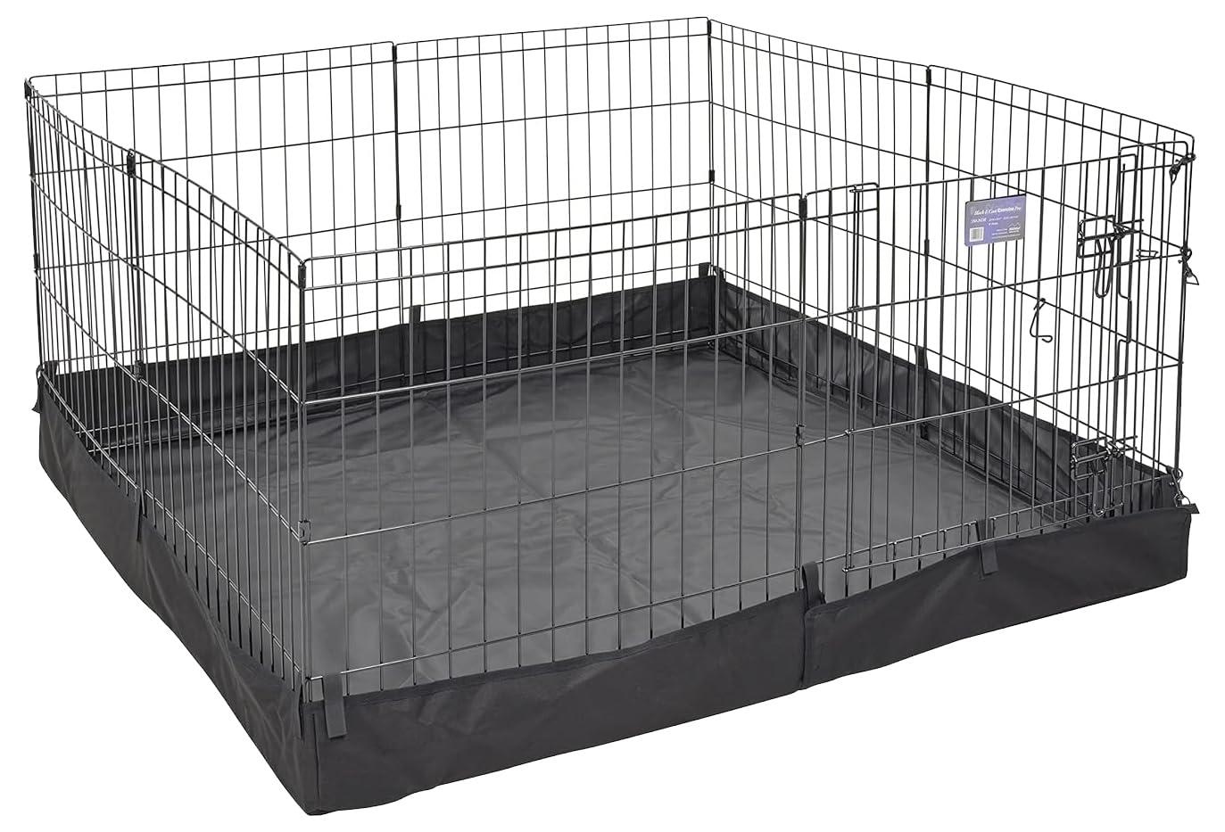 Square Exercise Pen Solid Fabric Bottom