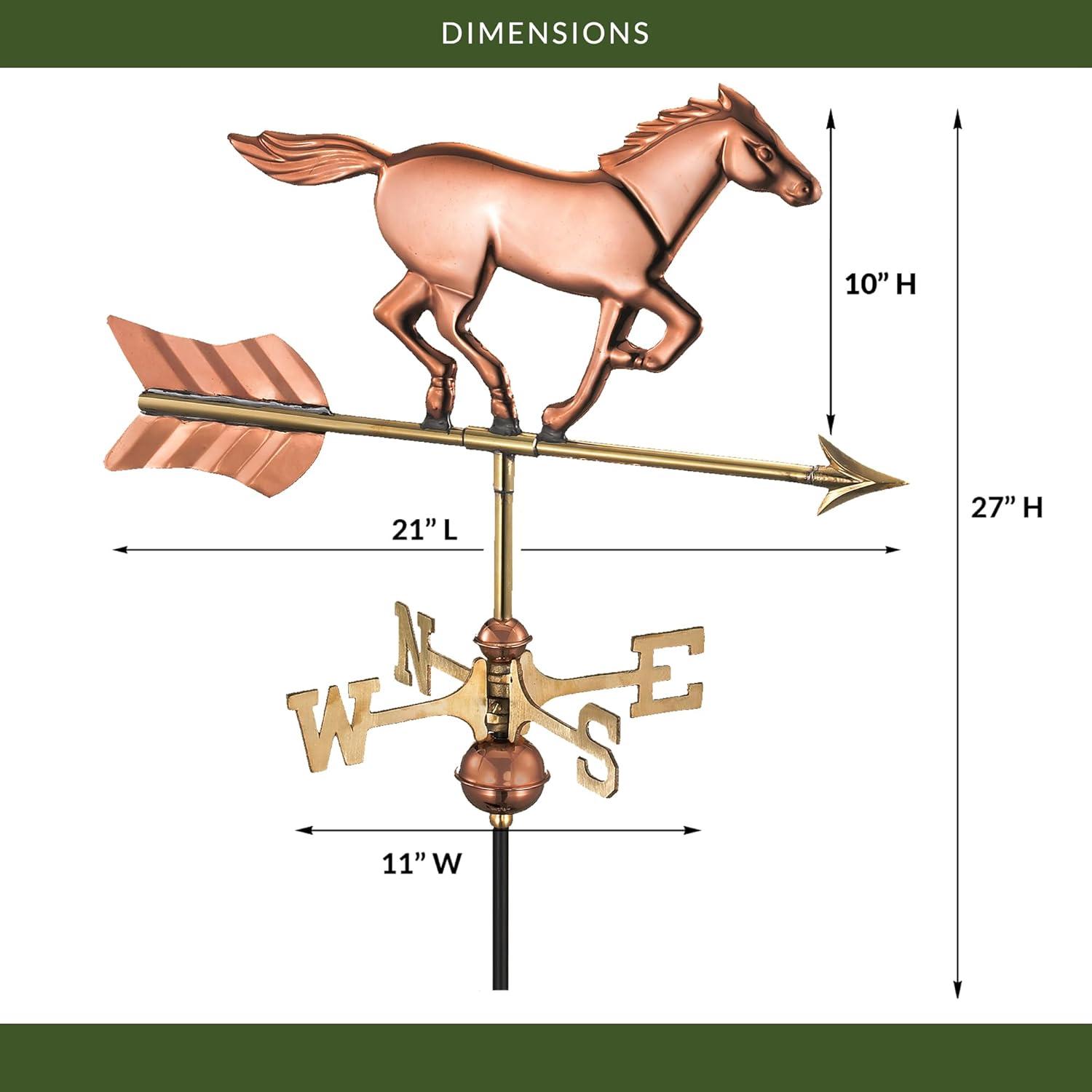 27'' H Metal Animals Weathervane