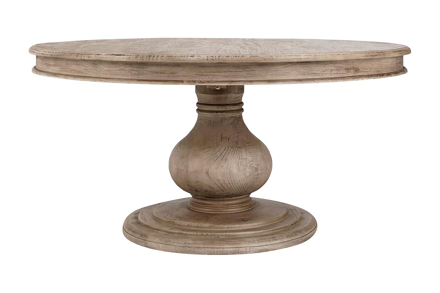 Dadeville Pine Round Solid Wood Dining Table