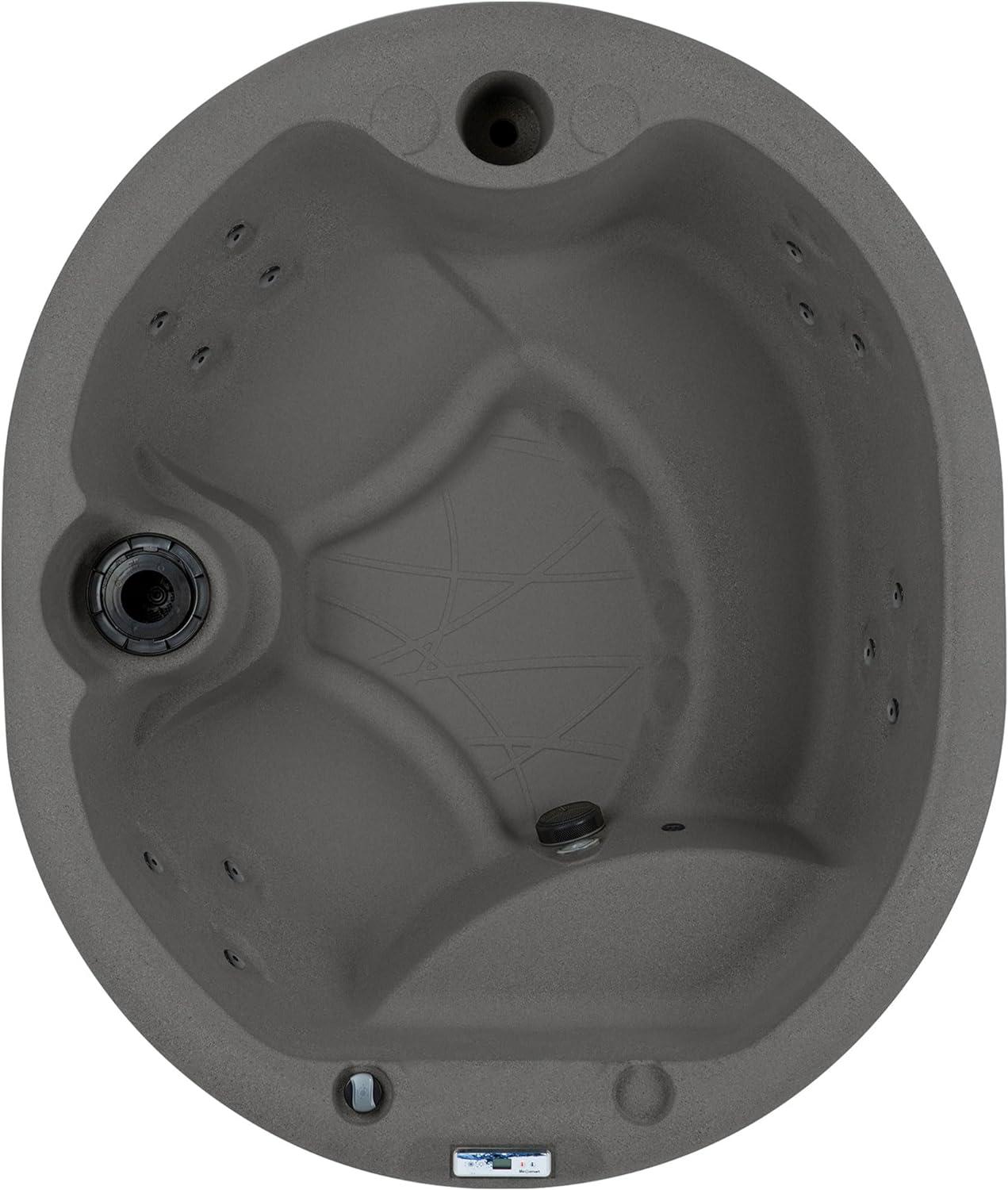 Lifesmart Key Largo DLX 4 Person Oval 20 Jet Plug and Play Hot Tub Spa, Taupe