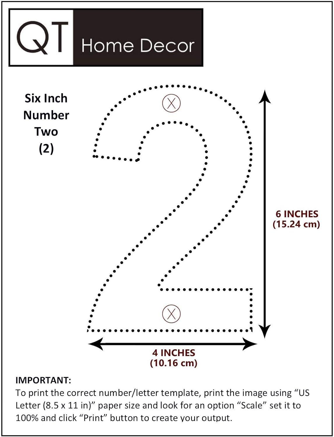 HASWARE 6" H Metal Floating House Number