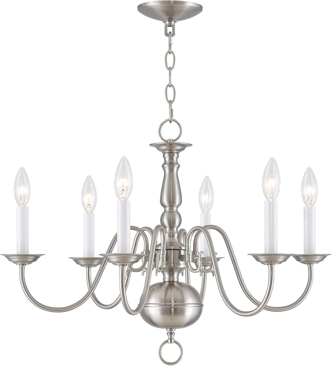 Livex Lighting - Williamsburgh - 6 Light Chandelier in Traditional Style - 24