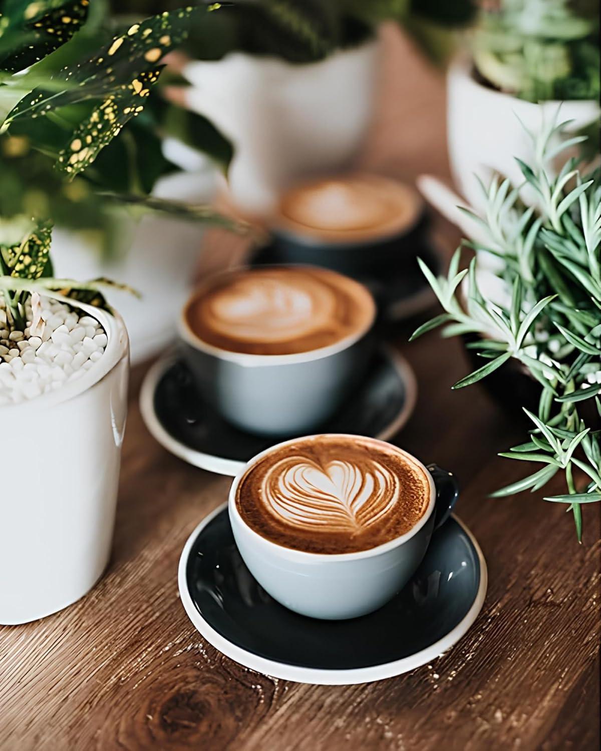 12oz (350ml) Milk Frothing Pitcher 304 Stainless Steel Steaming Jug with Latte Art Pen Anti-Scald Handle & Scale Barista Frother Cup for Cappuccino, Latte, Coffee Accessories