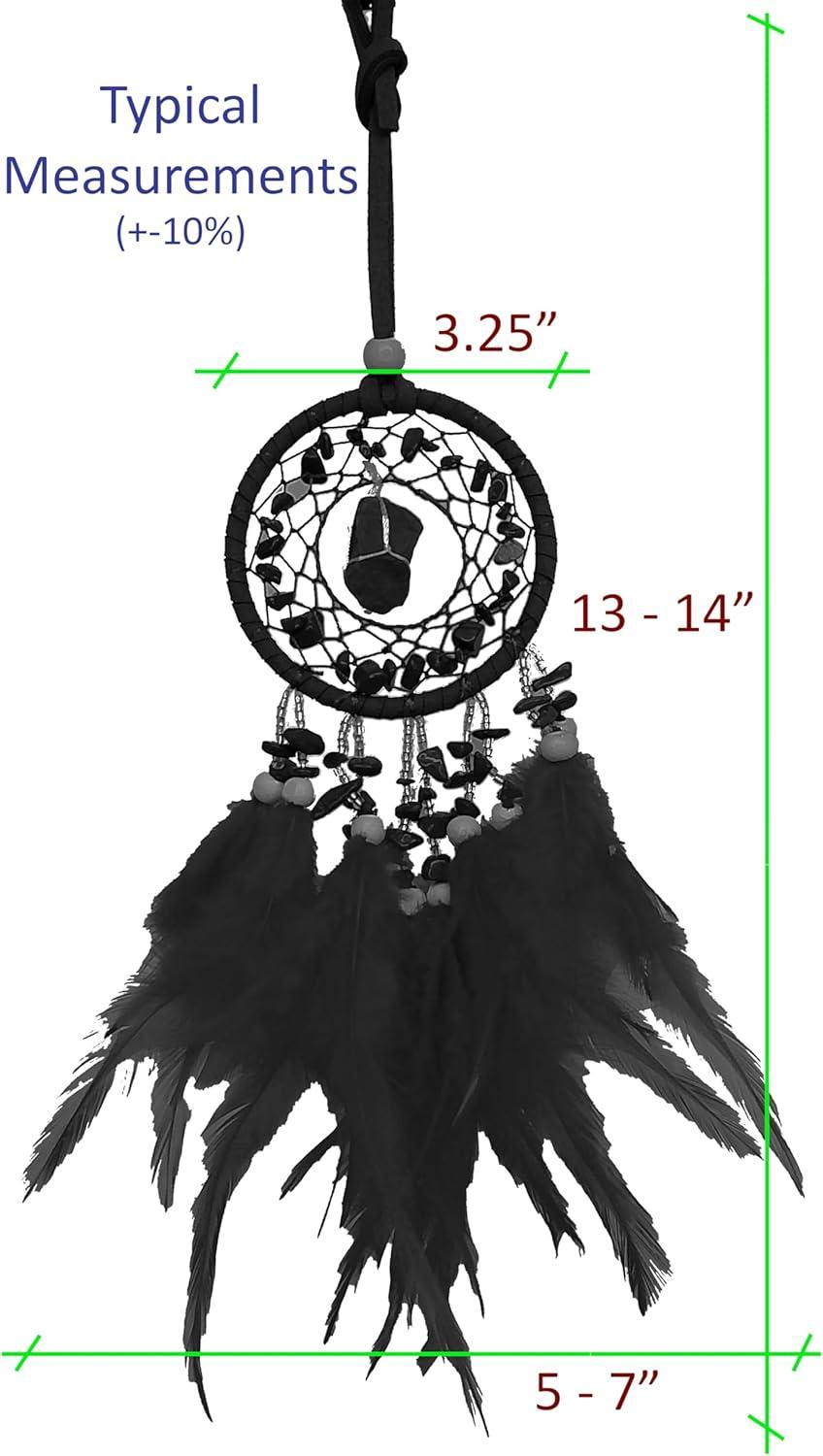 Violet Dreamcatcher for Crown Chakra Healing. Uses Violet Feathers and Milky Amethyst Stones to Provide Protection and Spiritual Connection in Bedrooms, Meditation Spaces - Dream Catchers with Color