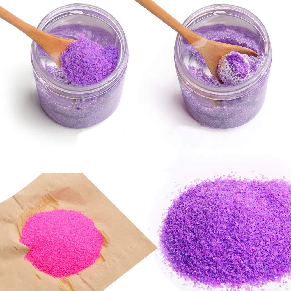JULAN 6 Pack Magic Sand - Space & Colored Sand Toys for Kids & Adults - 6 Colors