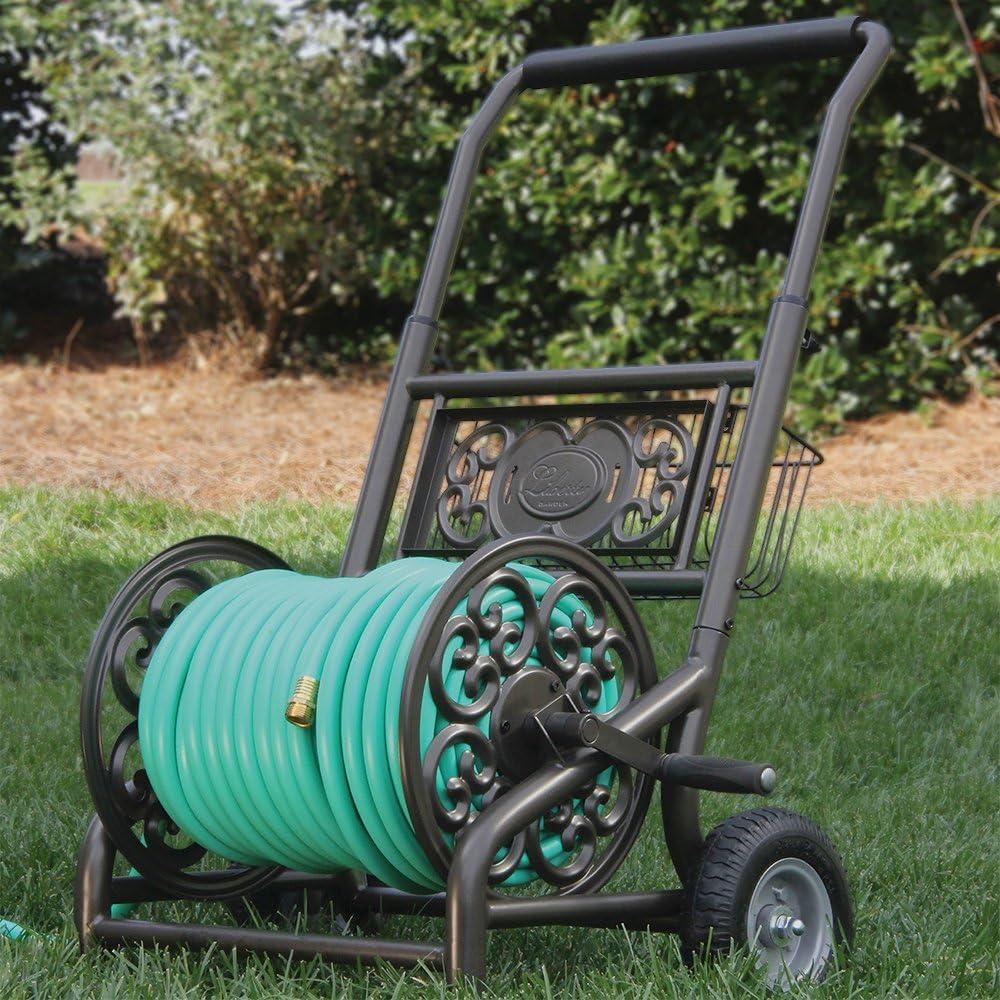 Liberty Garden 200' Decorative 2 Wheel Hose Reel Cart