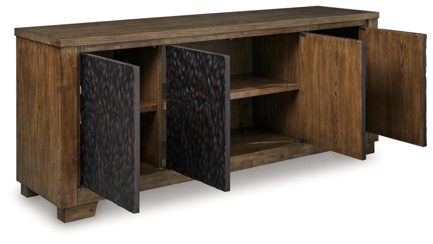 Signature Design by Ashley Rosswain Brown 80" TV Stand for TVs up to 91"