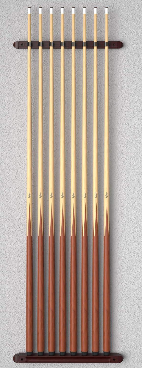 Mahogany 8-cue Viper Wall Rack