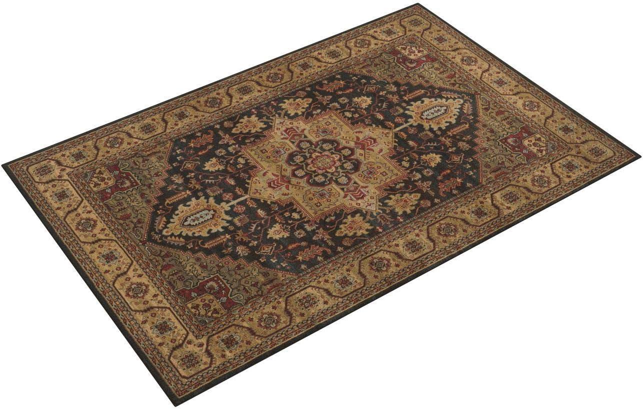 Mahal MAH656 Power Loomed Area Rug - Navy/Natural - 5'1"x7'7" - Safavieh.