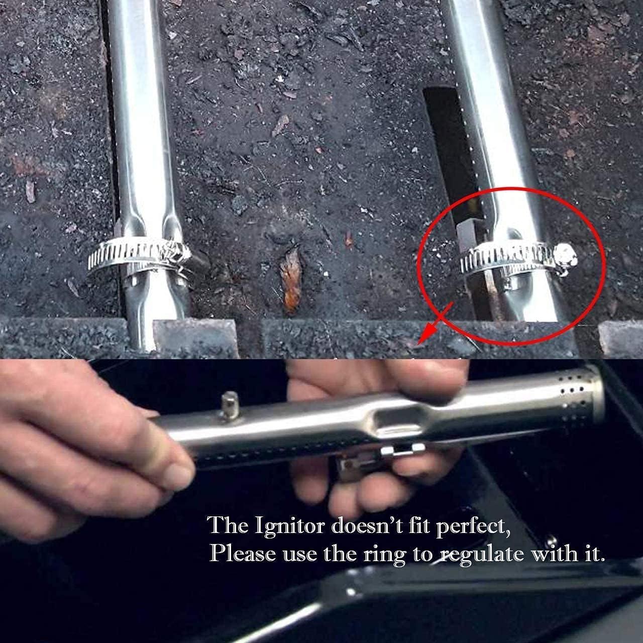 Uniflasy Grill Replacement Parts for Charbroil 463436215, 463439915, 463436214, 463436213, 467300115, 463439914, 463432114 Gas Grills, Heat Plate Shield Grill Burner Carryover Tube Grill Igniter