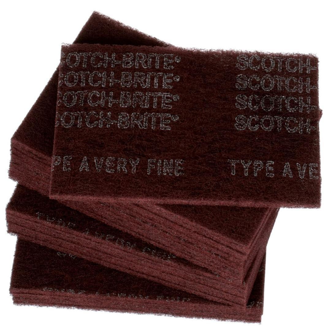 3M Automotive 7447 Maroon Scotch Brite Pad