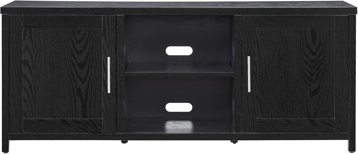 Evelyn&Zoe Strahm Rectangular TV Stand for TV's up to 65", Black Grain