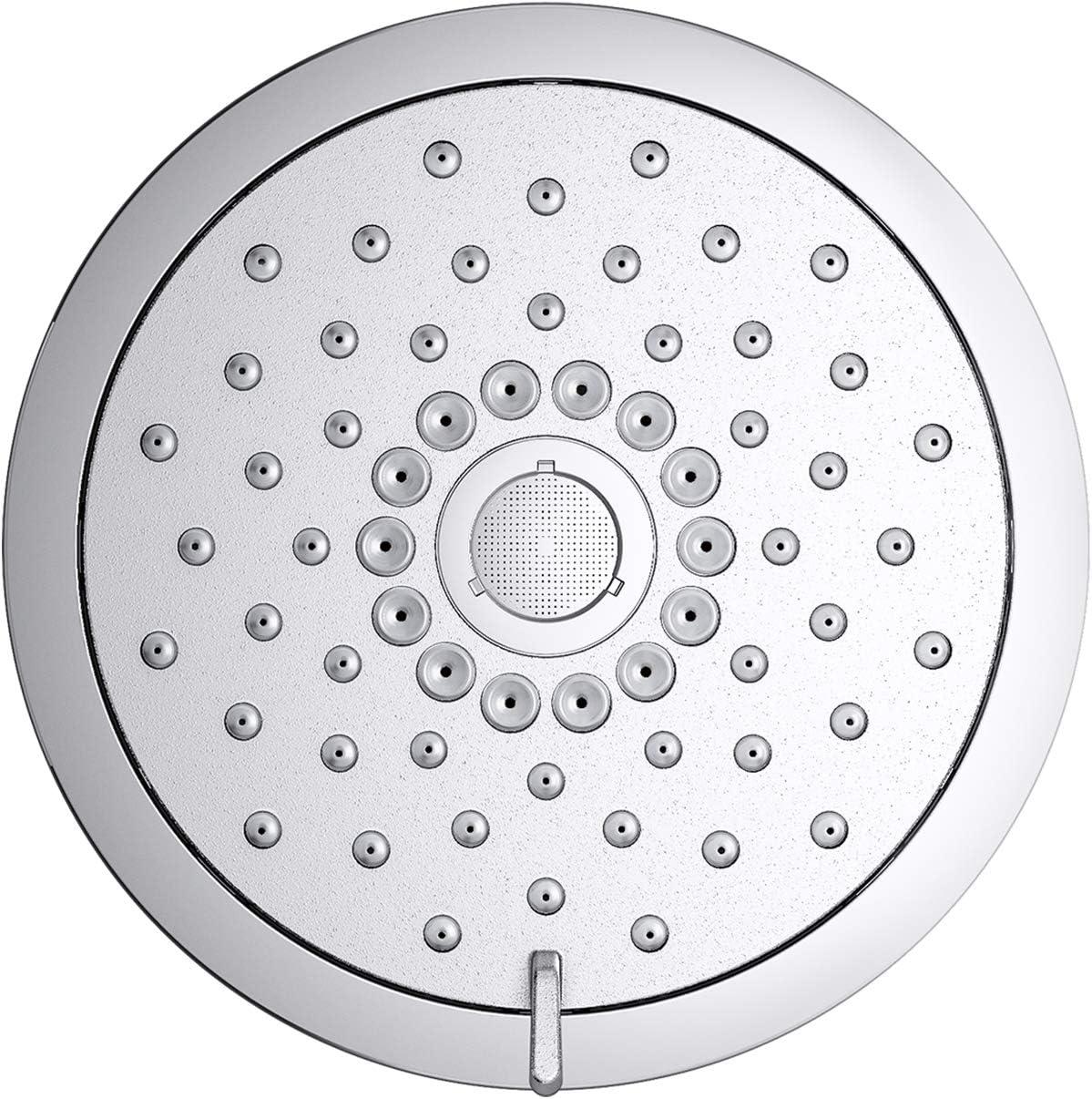 Kohler Forte 1.75 gpm Multifunction Wall Mount Showerhead, Three Spray Settings, 5.5" High Pressure Spray Head