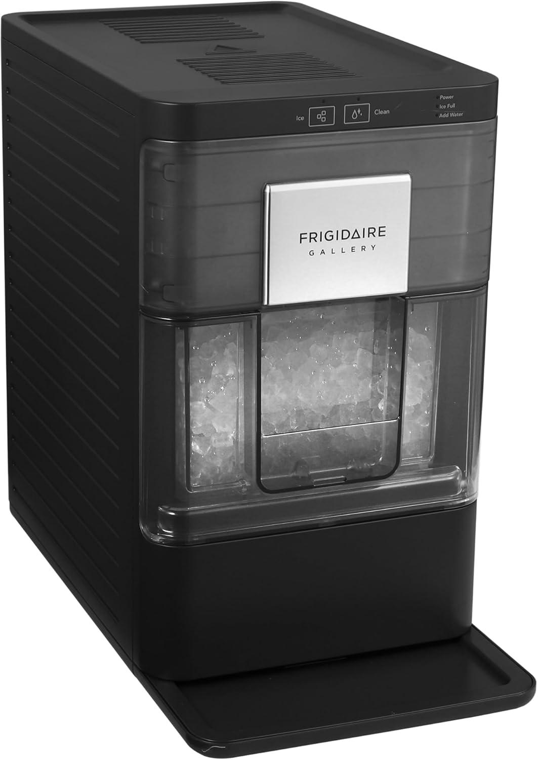 Frigidaire Nugget Ice Maker - Black: Countertop Ice Machine, 44 lbs Daily Production, 3 lbs Storage, Includes Scoop