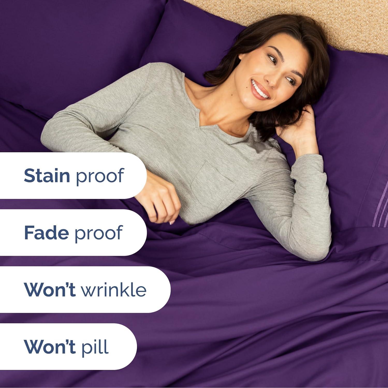 CGK Linens 6 Piece Extra Deep Pocket Ultra Soft & Cooling Sheet Set