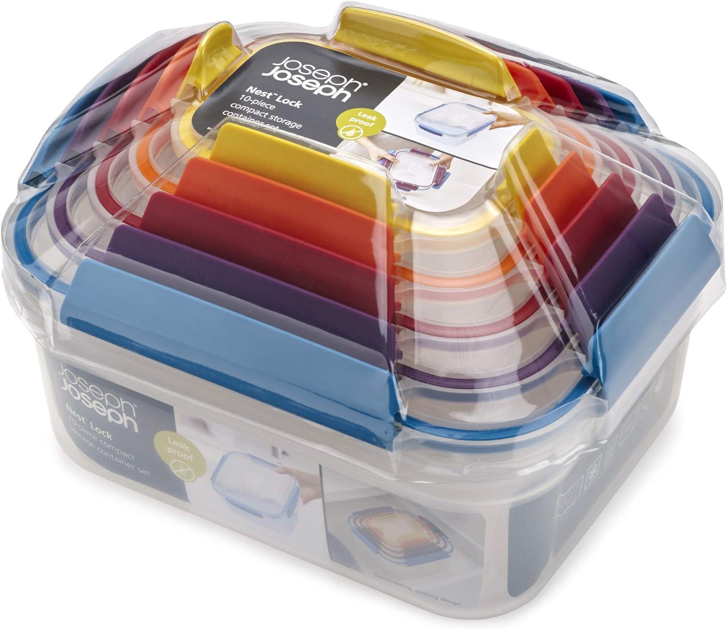 Joseph Joseph Nest Lock 10-Piece Food Storage Containers, BPA Free