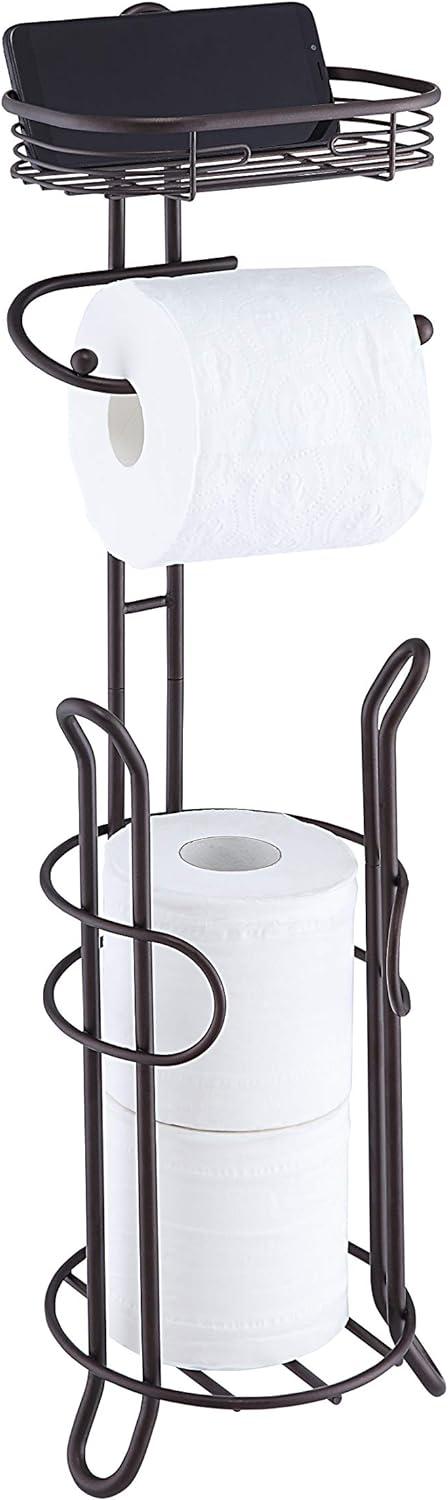 Bathroom Heavyweight Toilet Tissue Paper Roll Storage Holder Stand