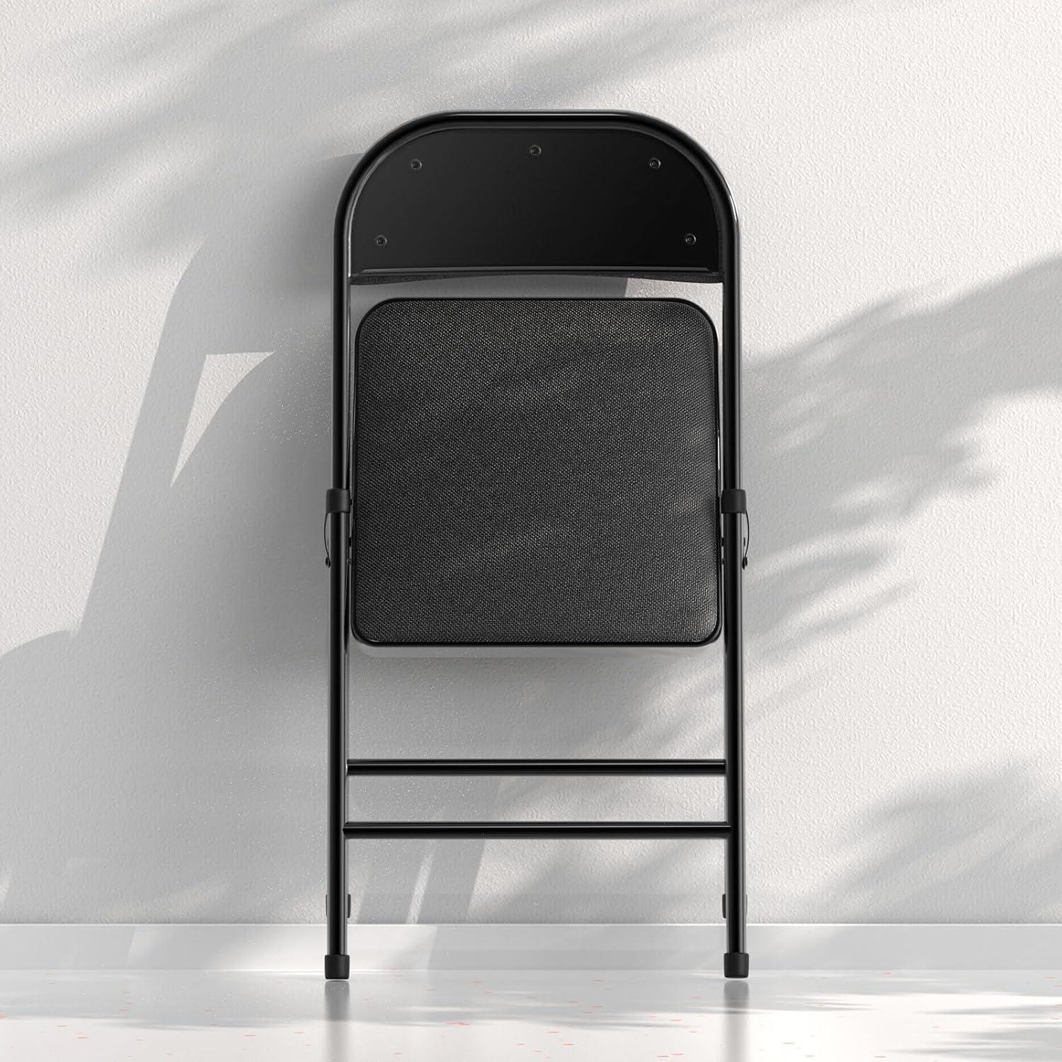 National Public Seating Commercialine Steel Folding Chair Set (Set of 4)