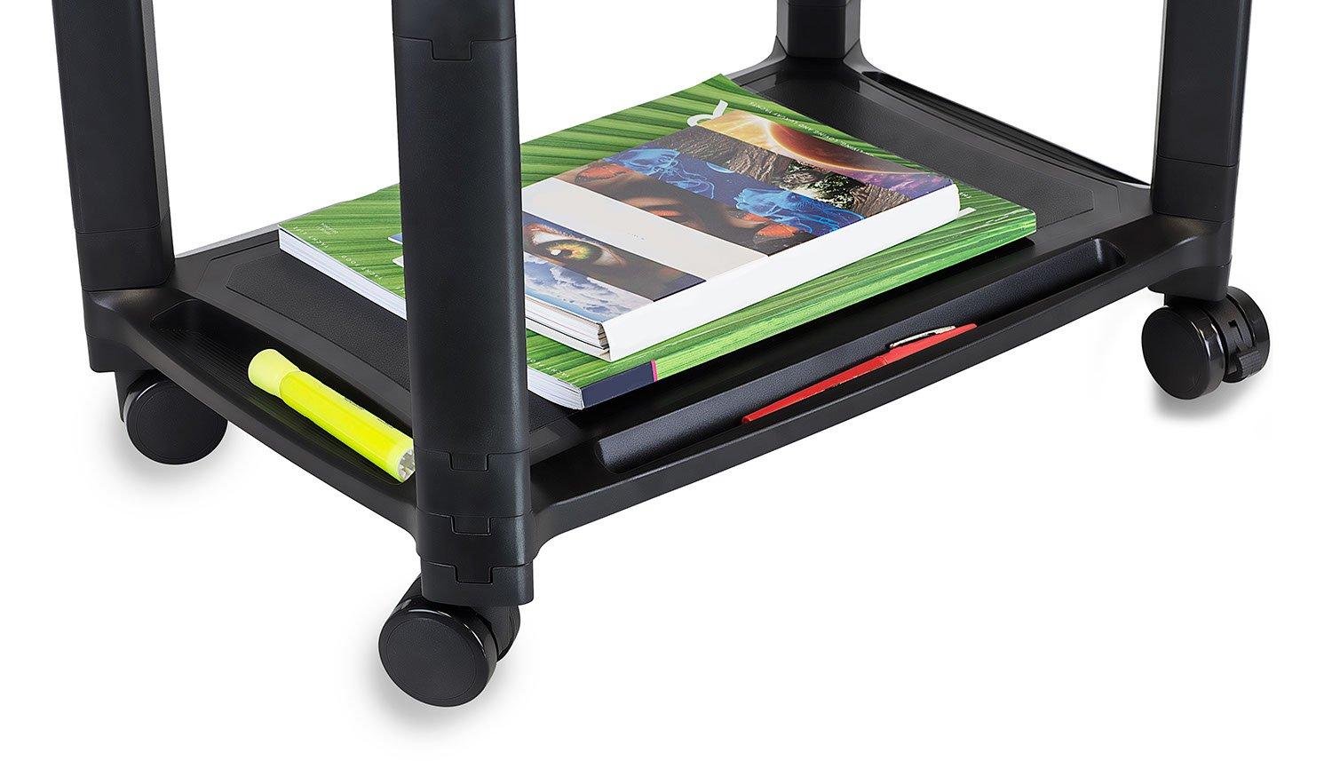 Mount-it Mount-It! Height Adjustable Under Desk Printer Stand with Wheels, Rolling Printer Cart