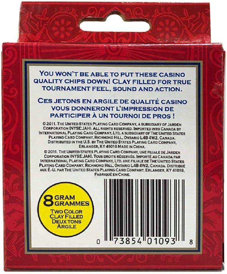 Bicycle 50 Count 8 Gram Clay Poker Chips