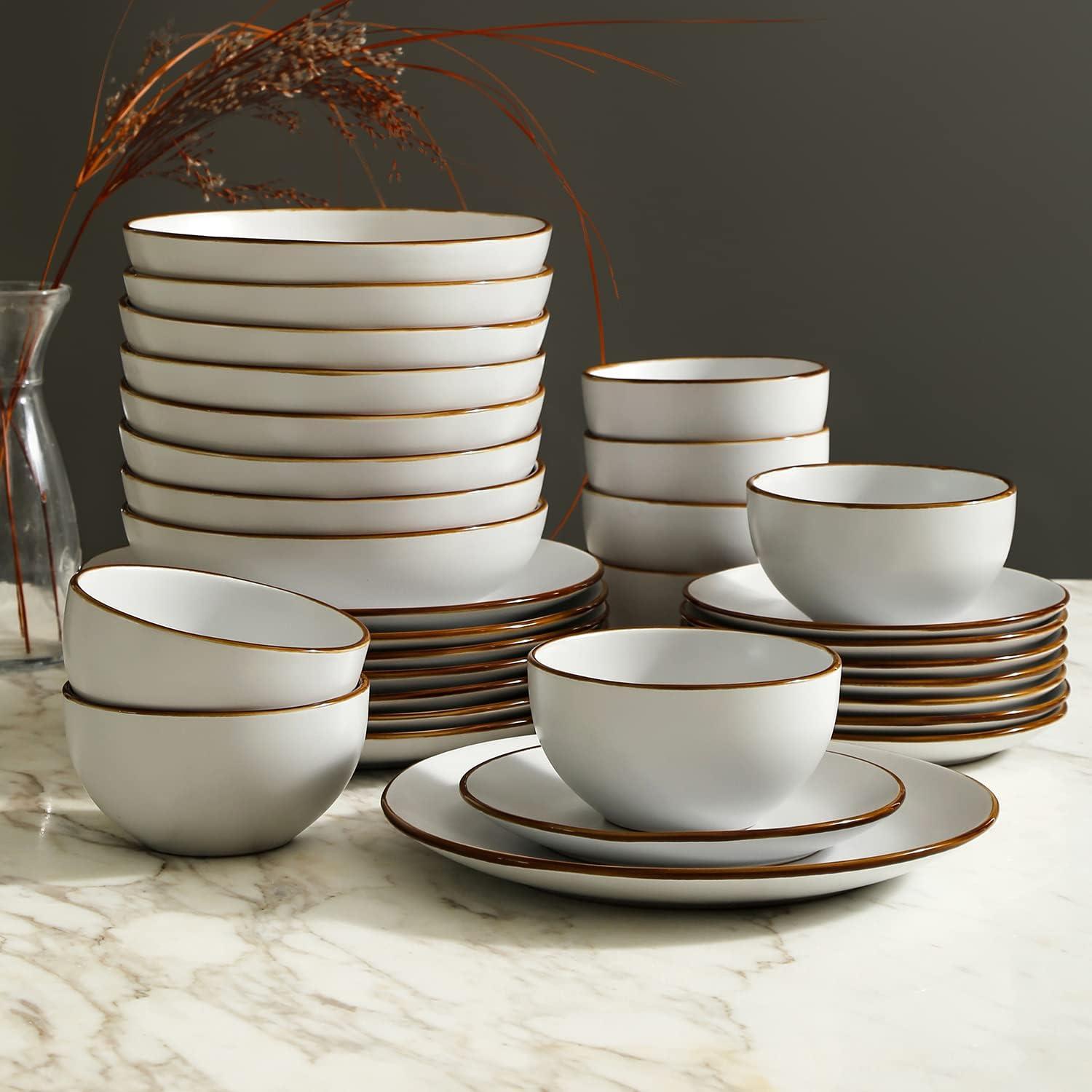 Stone Lain Brasa 32-Piece Dinnerware Set Stoneware