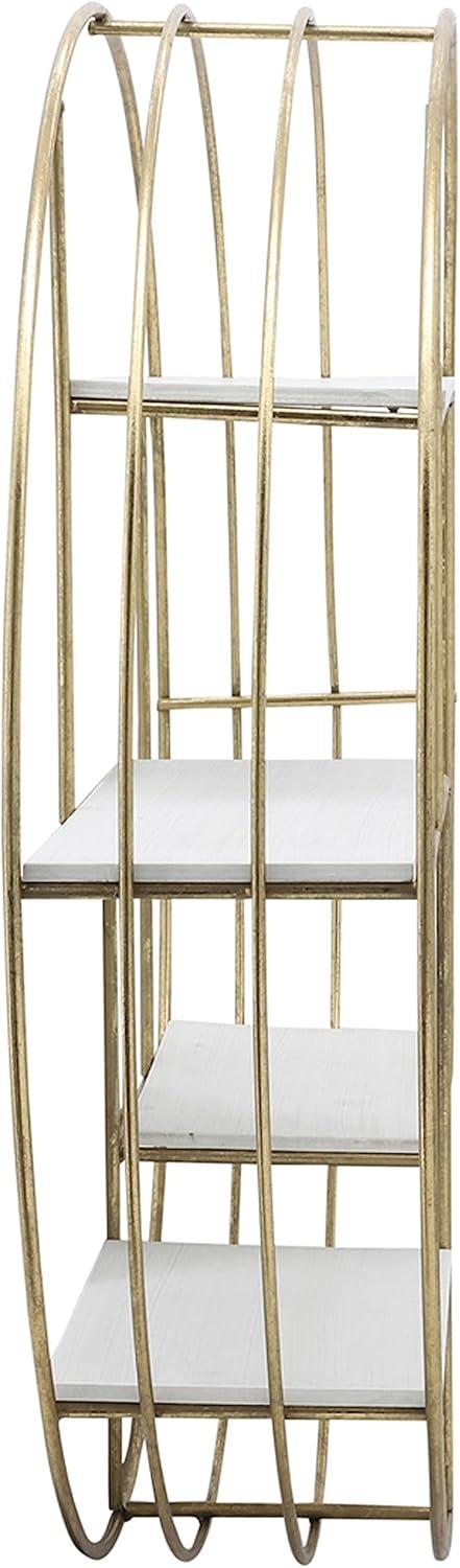 Birch Lane™ Kittle 4 Piece Round Floating Shelf with Hooks