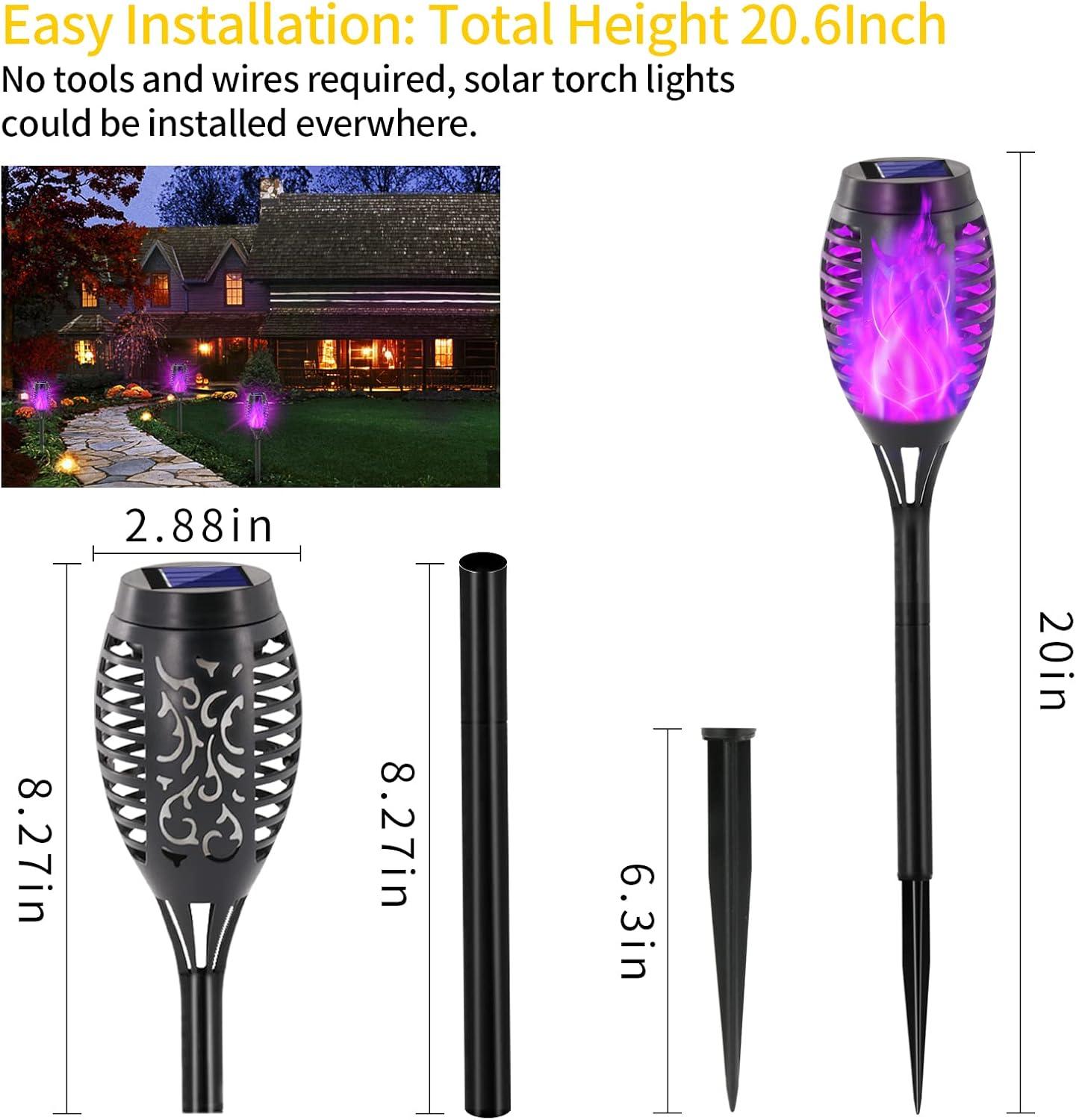 The Holiday Aisle® 8 Pack Halloween Decorations Outdoor, Halloween Solar Lights for Halloween Decor