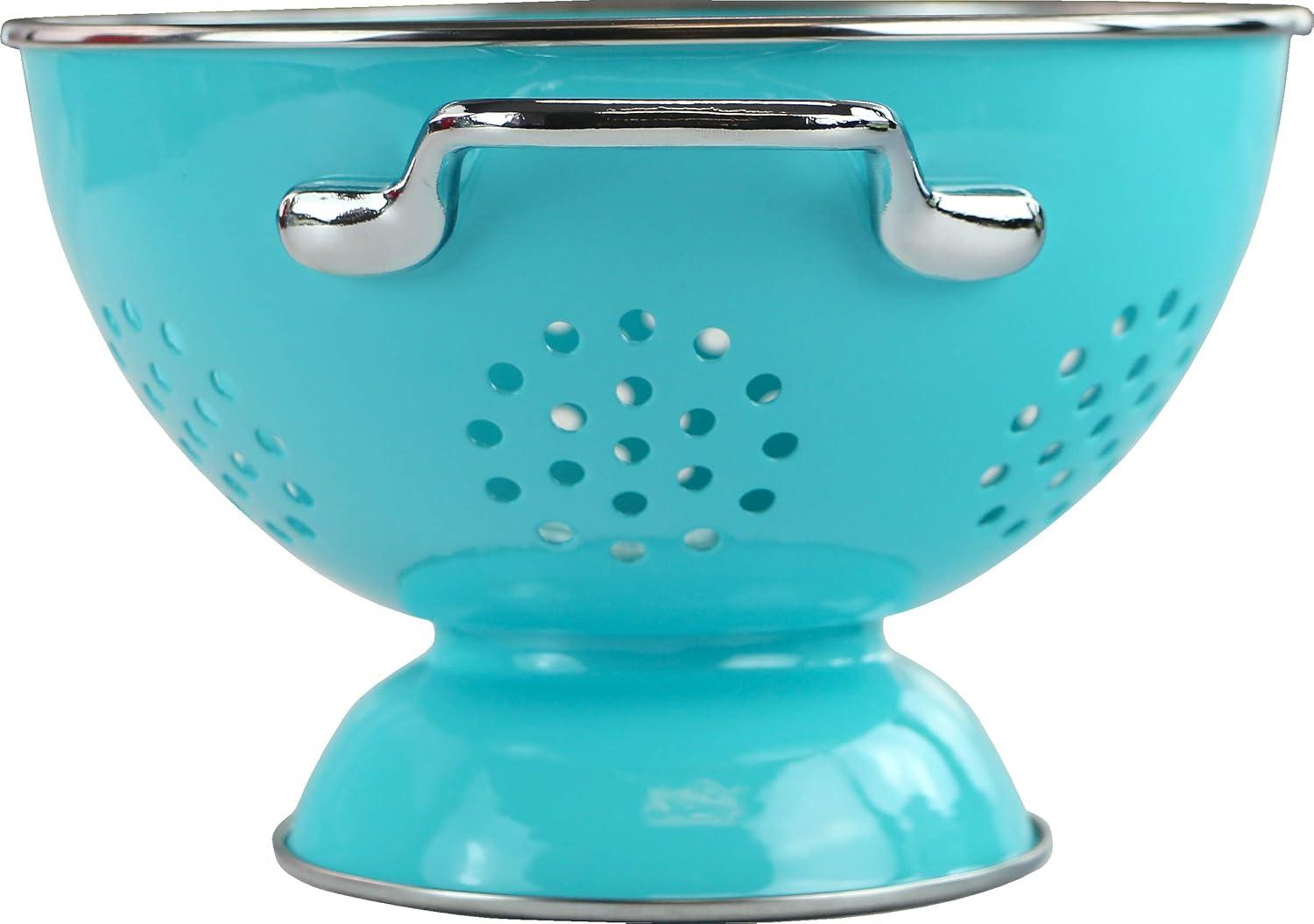 Calypso Basics 1.5qt Colander  Turquoise