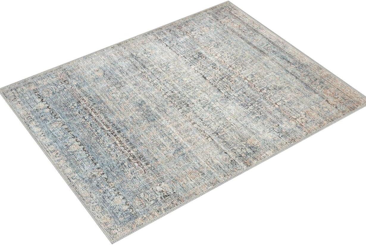 Amber Lewis x Loloi Billie Denim / Blush Area Rug