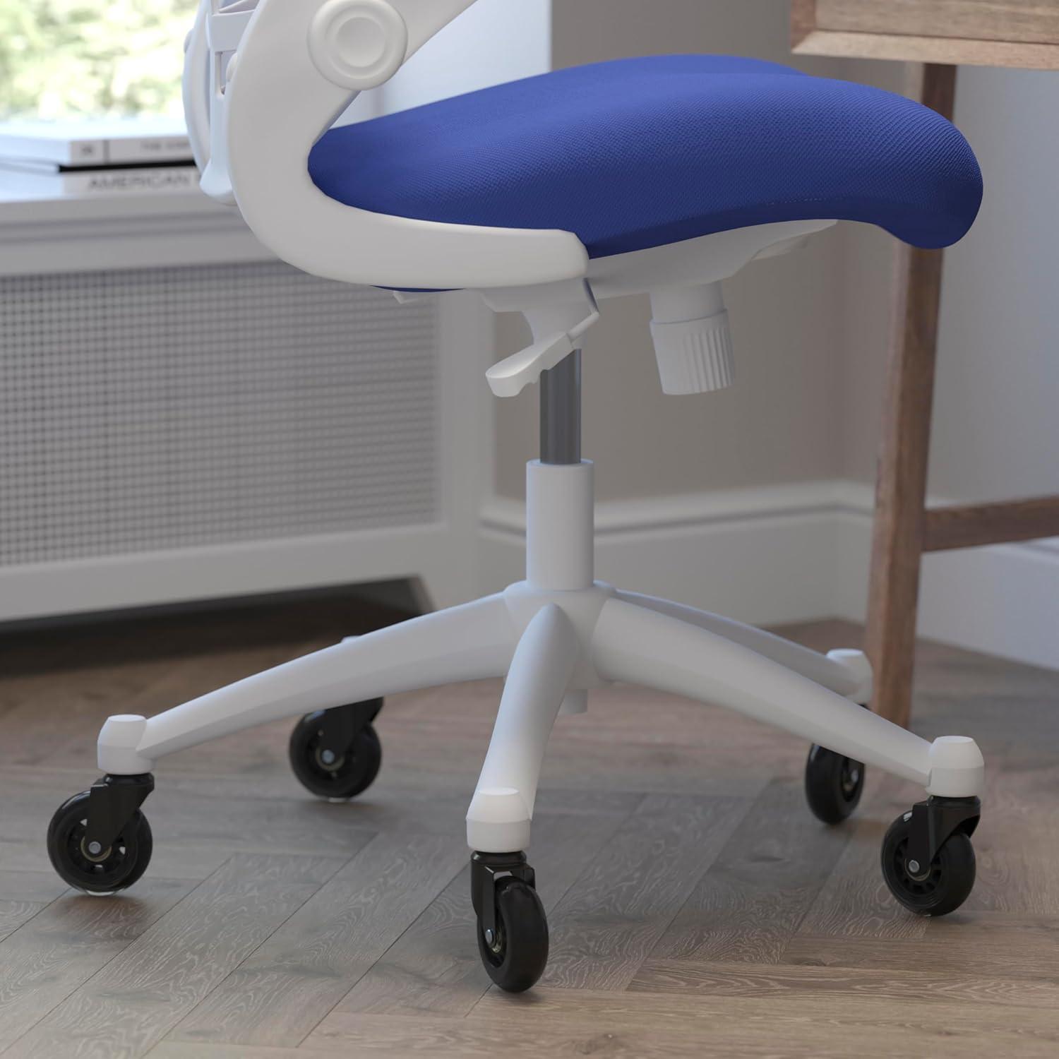 Flash Furniture Regent Park Ergonomic Swivel Task Chair with Roller Wheels & Flip Up Arms