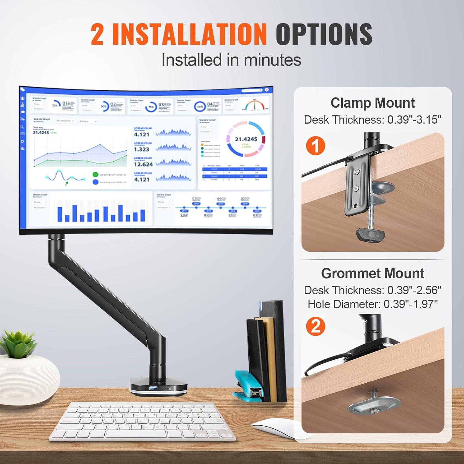 VEVOR VEVOR Single Screen Desktop Mount
